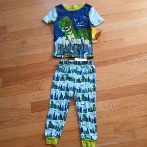 Disney Dinosaur Pajama Set - Blue and Green